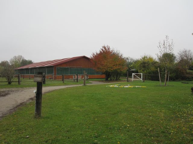 Blick auf die Halle